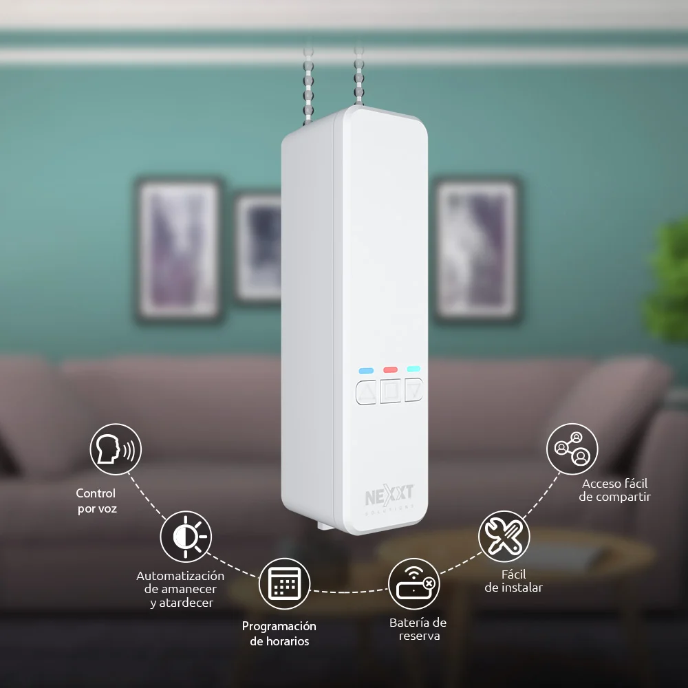 Nexxt Controlador de persianas motorizado Wi-Fi - Imagen 3