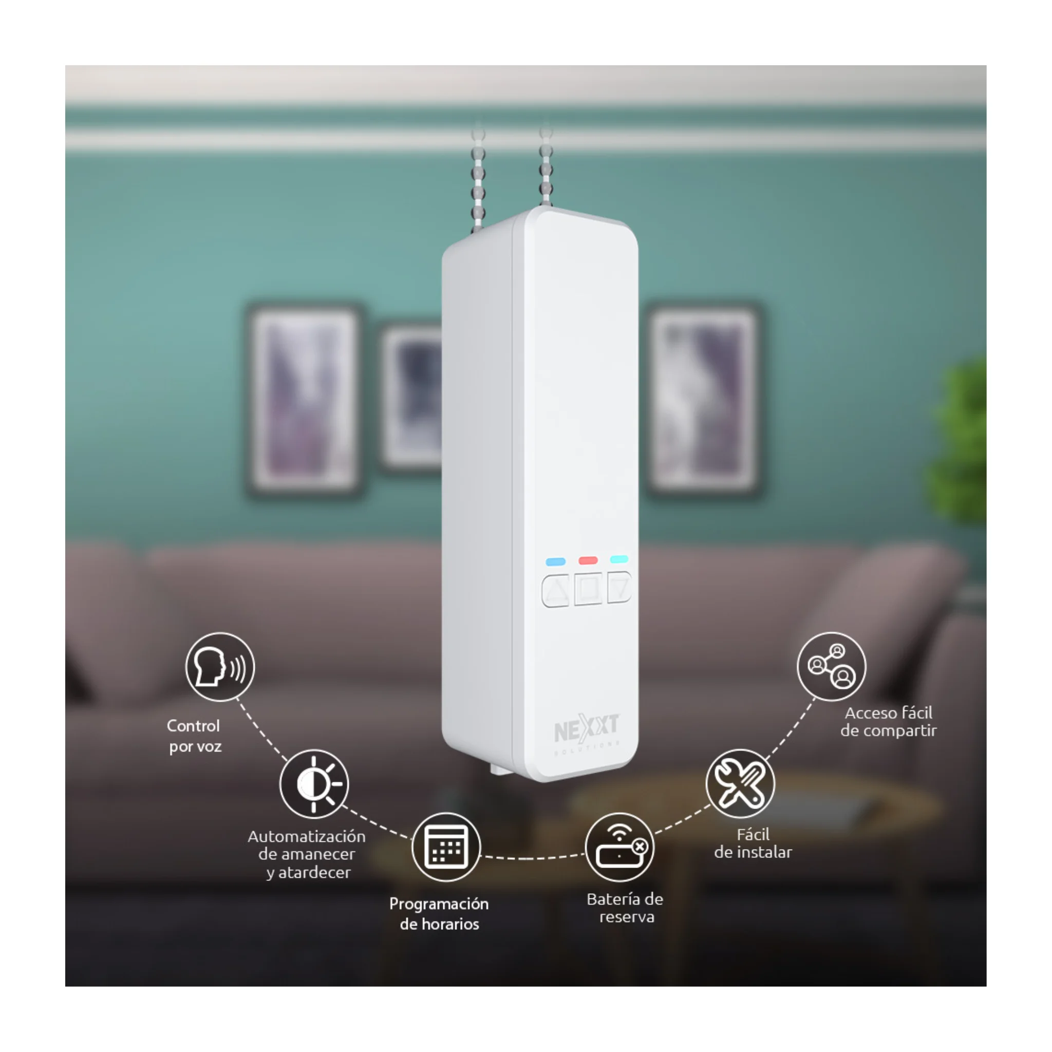 Nexxt Controlador Wi-Fi de persianas NHA-B100 - Imagen 2